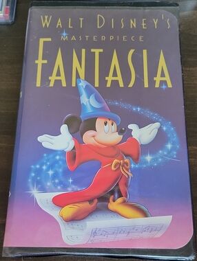 Disney Fantasia VHS Mickey Mouse Collector Case – Purple, Red, Blue, Yellow